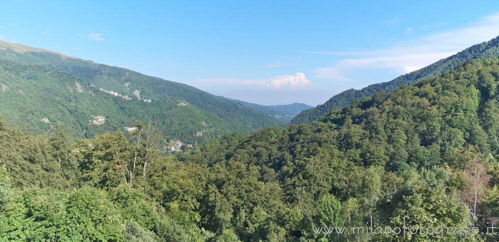 Campiglia Cervo (Biella) - Panorama da piazzale del Santuario di San Giovanni di Andorno